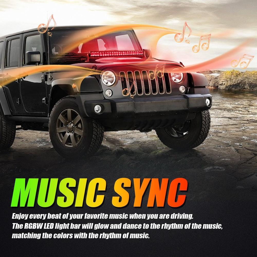 Auxbeam® 42 Inch Off Road Straight Led RGB Light Bar & RGB LED