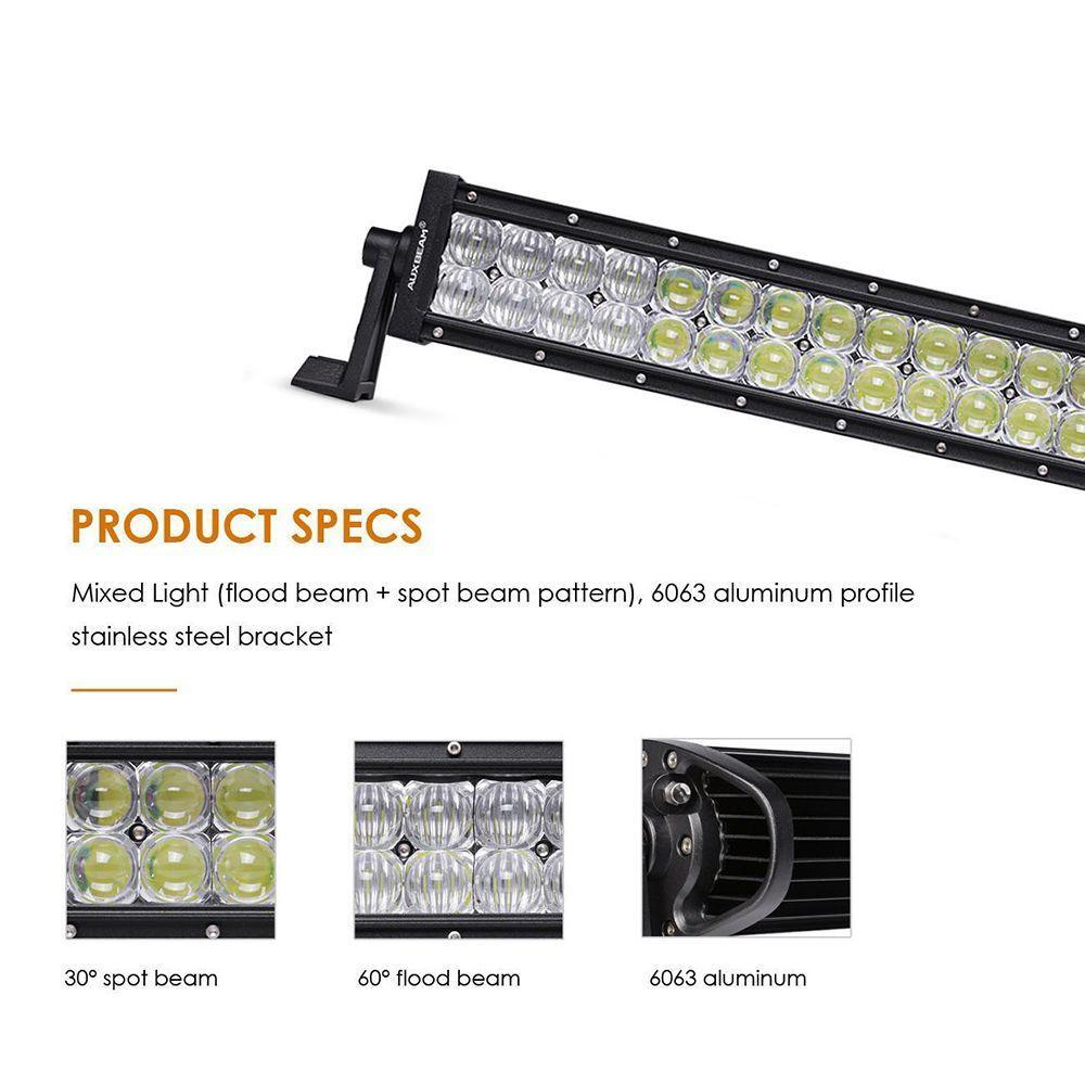 42 inch 5D Series Straight/Curved Combo Beam Double Row LED Light Bar