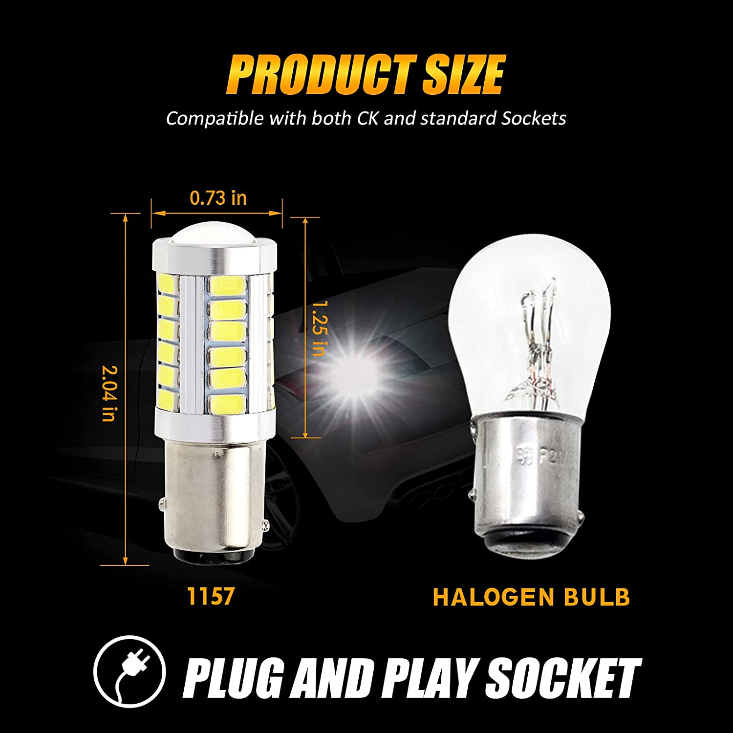 LED-040 - CP LAMPADE LED SERIE POWER 2 FILAMENTI P21/5W 12V