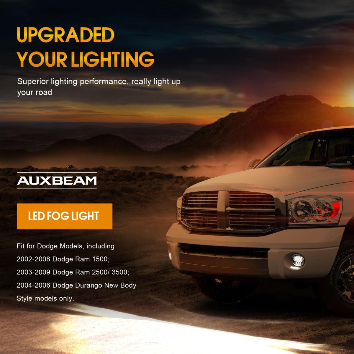 LED Fog Lights DRL Lamps For 2002-2008 Dodge Ram 1500 2003-2009 Ram 2500 3500 - Foto 4