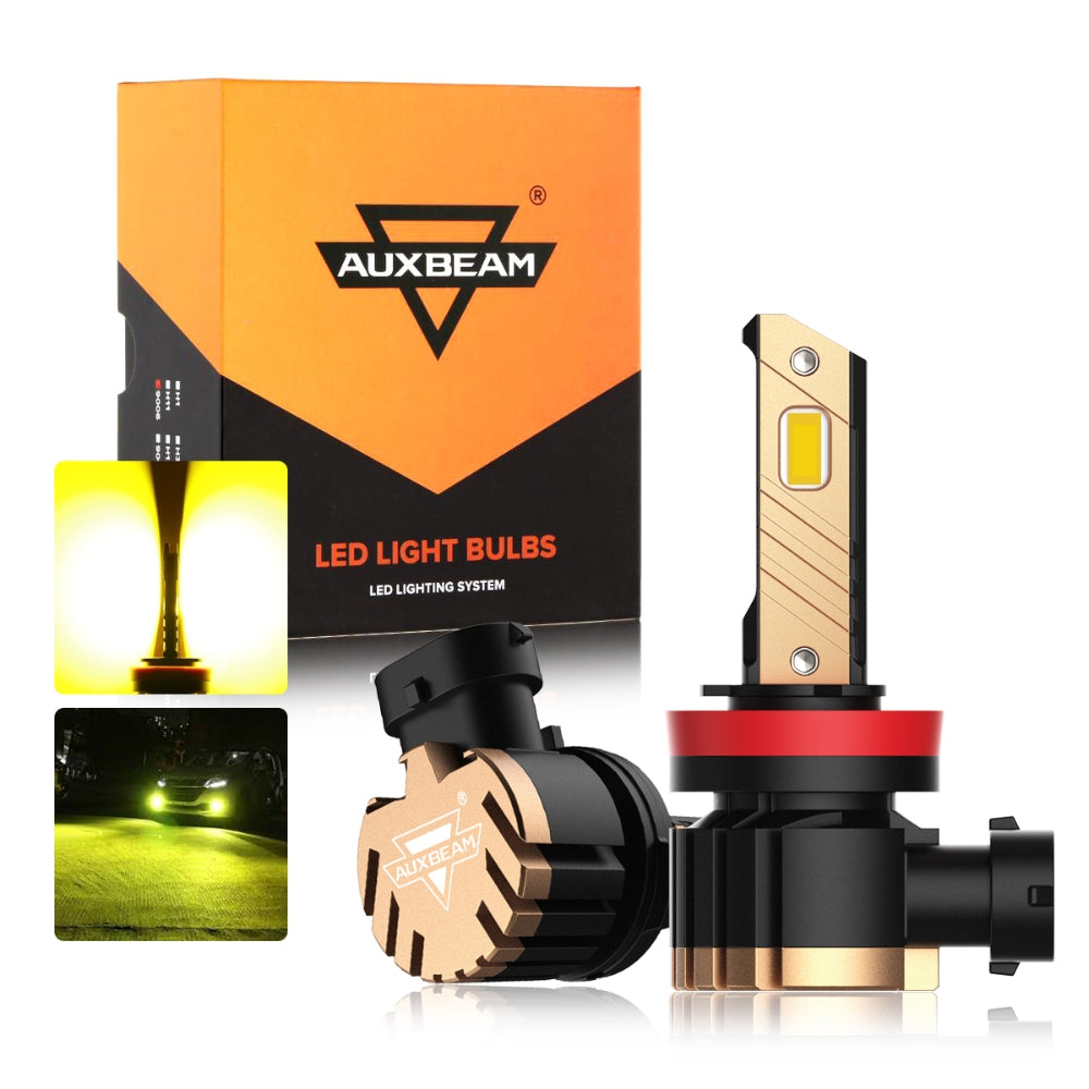 Auxbeam® H11 H9 H8 led headlight bulb  high power dual color led headlight  bulbs
