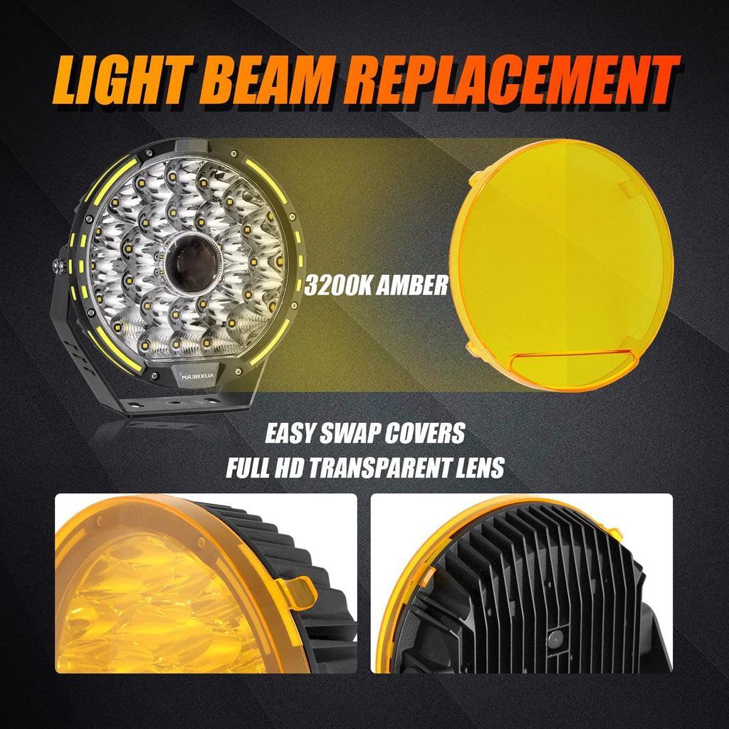 9 INCH 12V Off Road LED Driving Lights for JEEP WRANGLER JL JK TJ