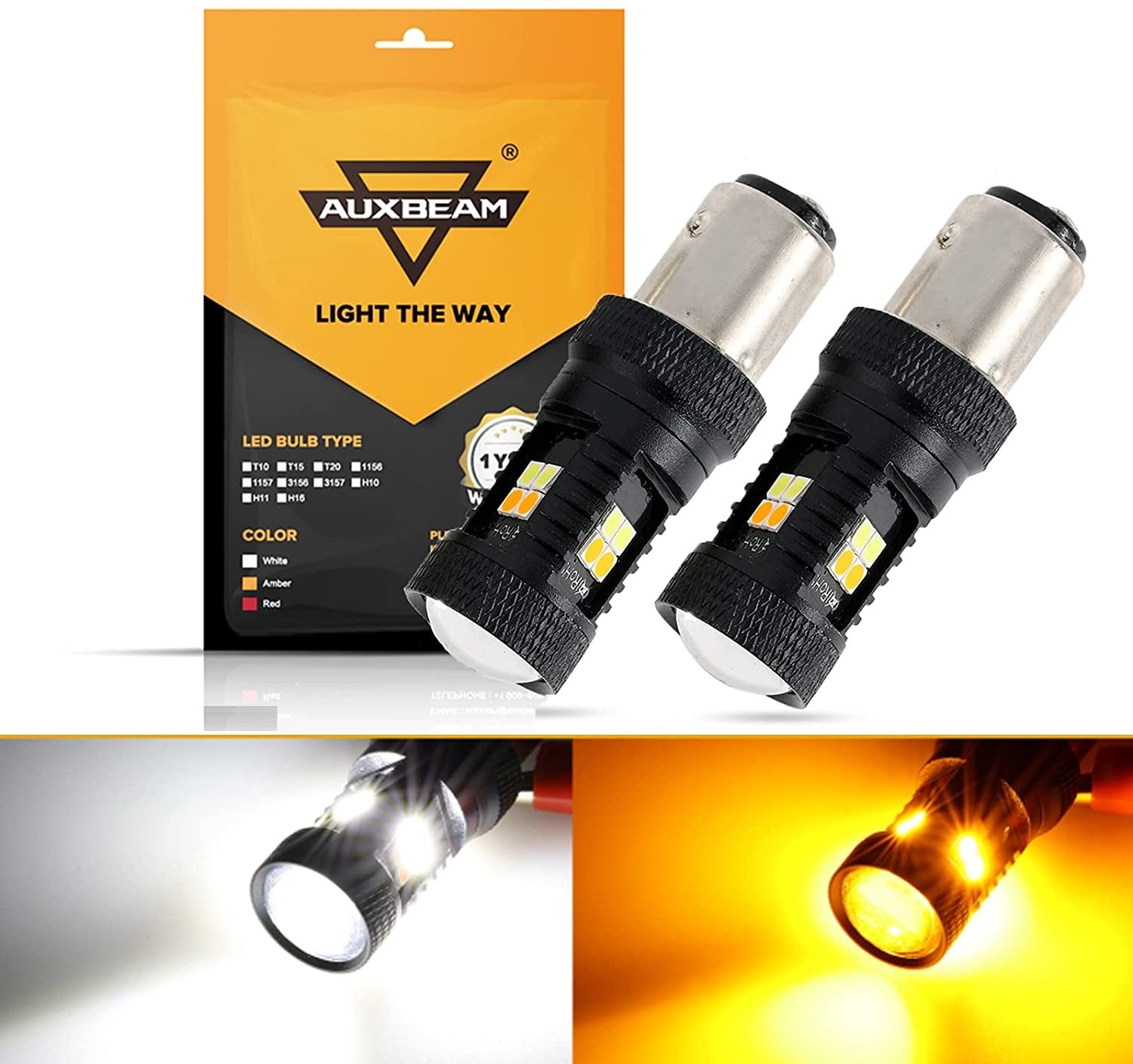1797 S25 1157 BAY15D P21/5W LED RGB Bulb Amber Yellow White Red 16 Color  Changing Brake Lights Turn Signal Reverse Tail Bright Strobe Car Trunk  Remote