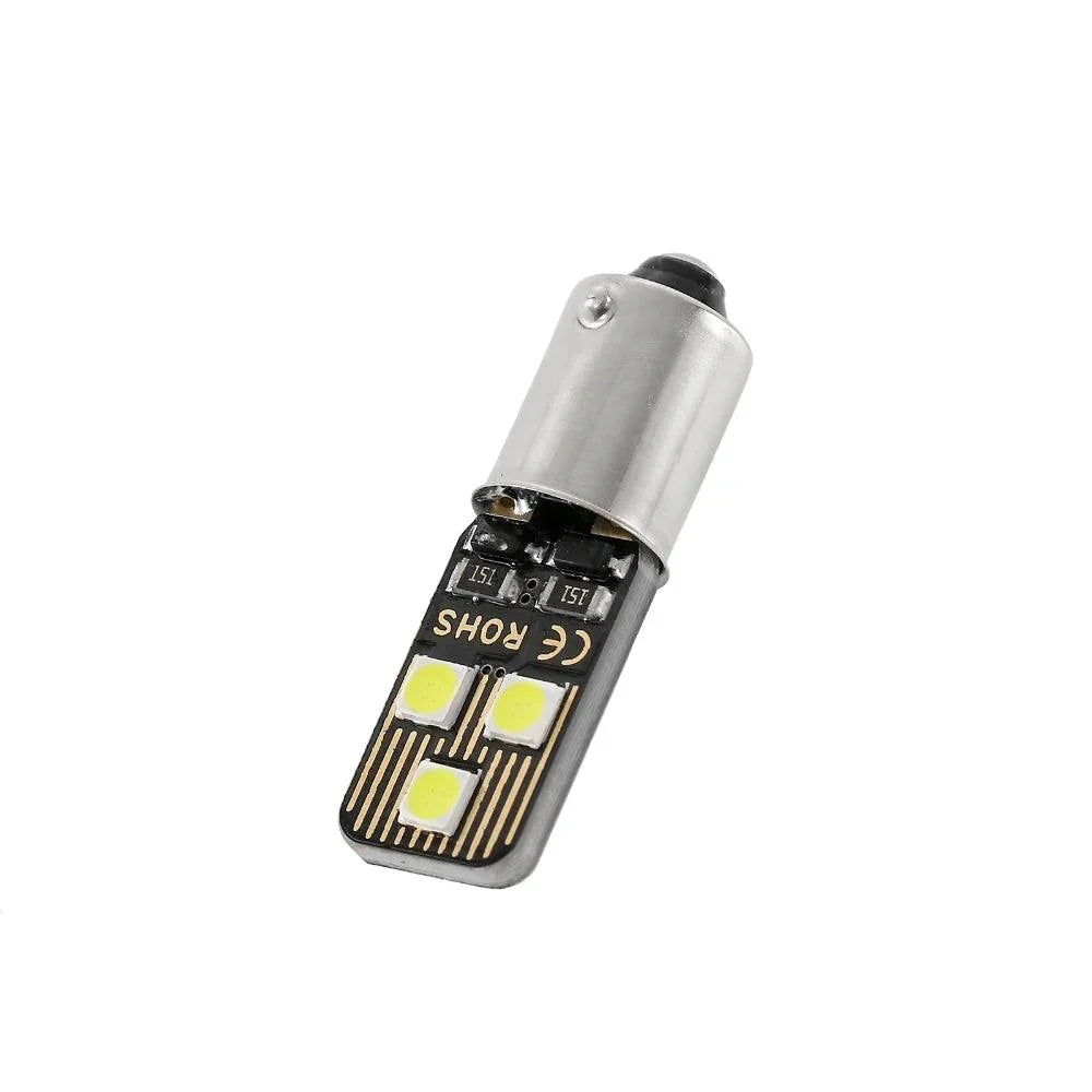 Syneticusa 10x BA9S 5050 LED Amber Interior Bulbs – Dome Map Light – 3886X