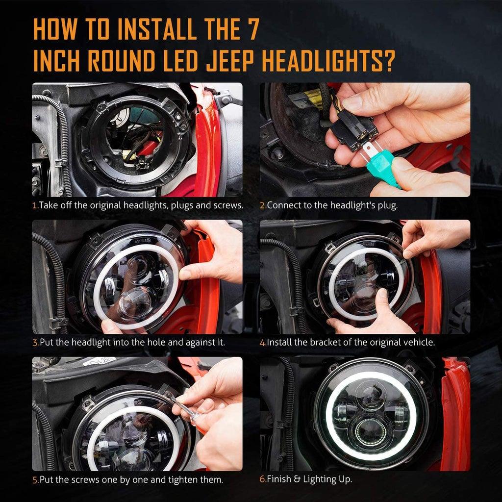 How To Install LED Headlights on Jeep Wrangler: Easy Guide