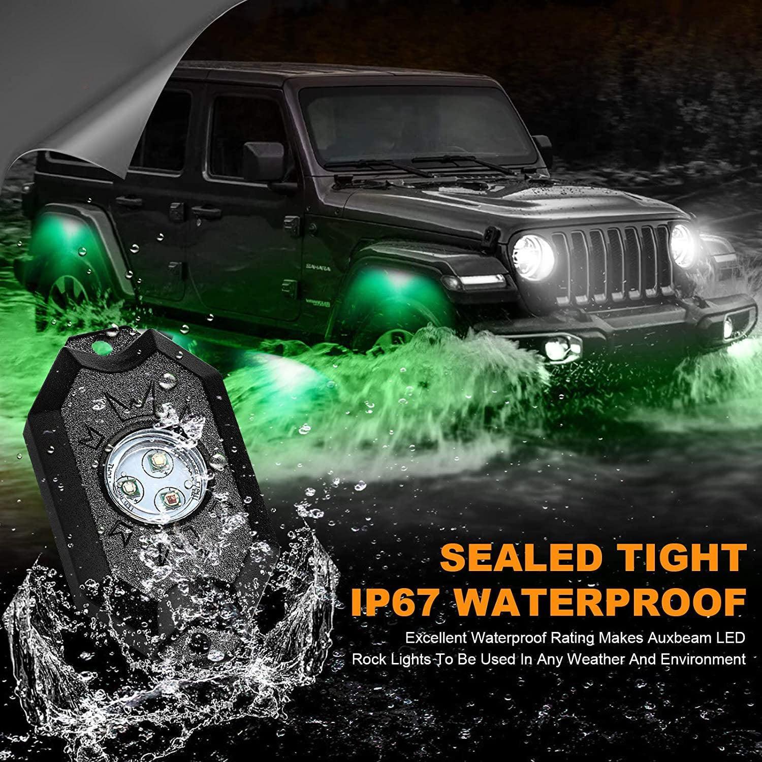 8 Pods RVB LED Rock Lights pour Jeeps Camions Golf Mauritius