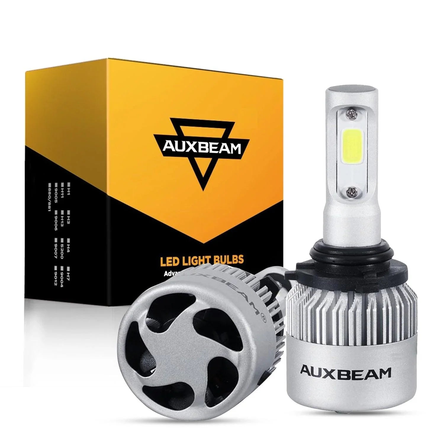 Auxbeam 72W 8000LM S2 COB LED Headlight Bulb Conversion Kit