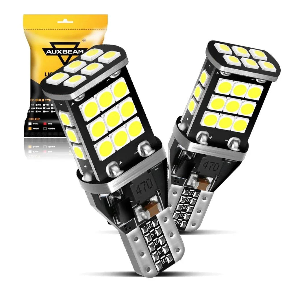AUXITO 921 LED Reverse Light Bulbs - 2400LM Ultra Bright White Backup Lights For Toyota & More