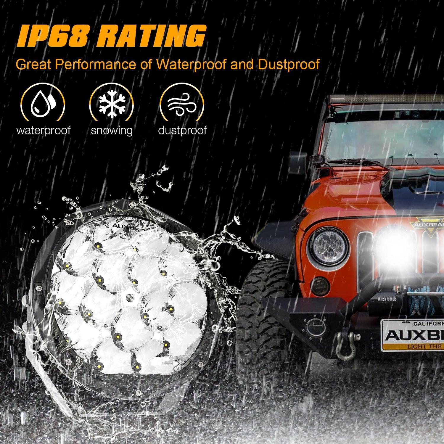 Auxbeam® 8.5 Inch 150W Offroad Round Spot Beam Led Work Lights