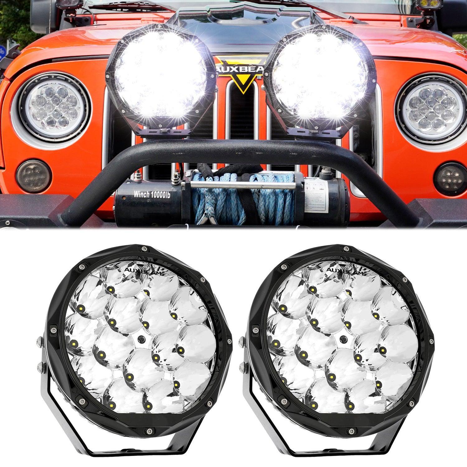 Auxbeam® 8.5 Inch 150W Offroad Round Spot Beam Led Work Lights