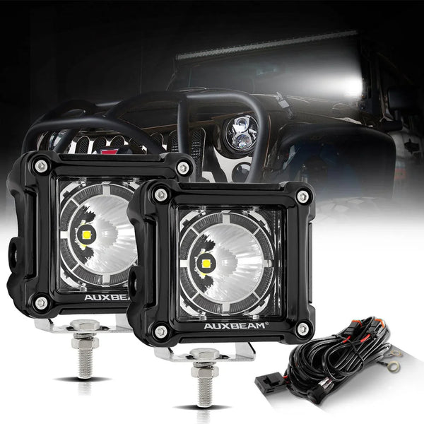 2pcs/set) 3 inch 10W LED Pod Lights With Atmosphere light