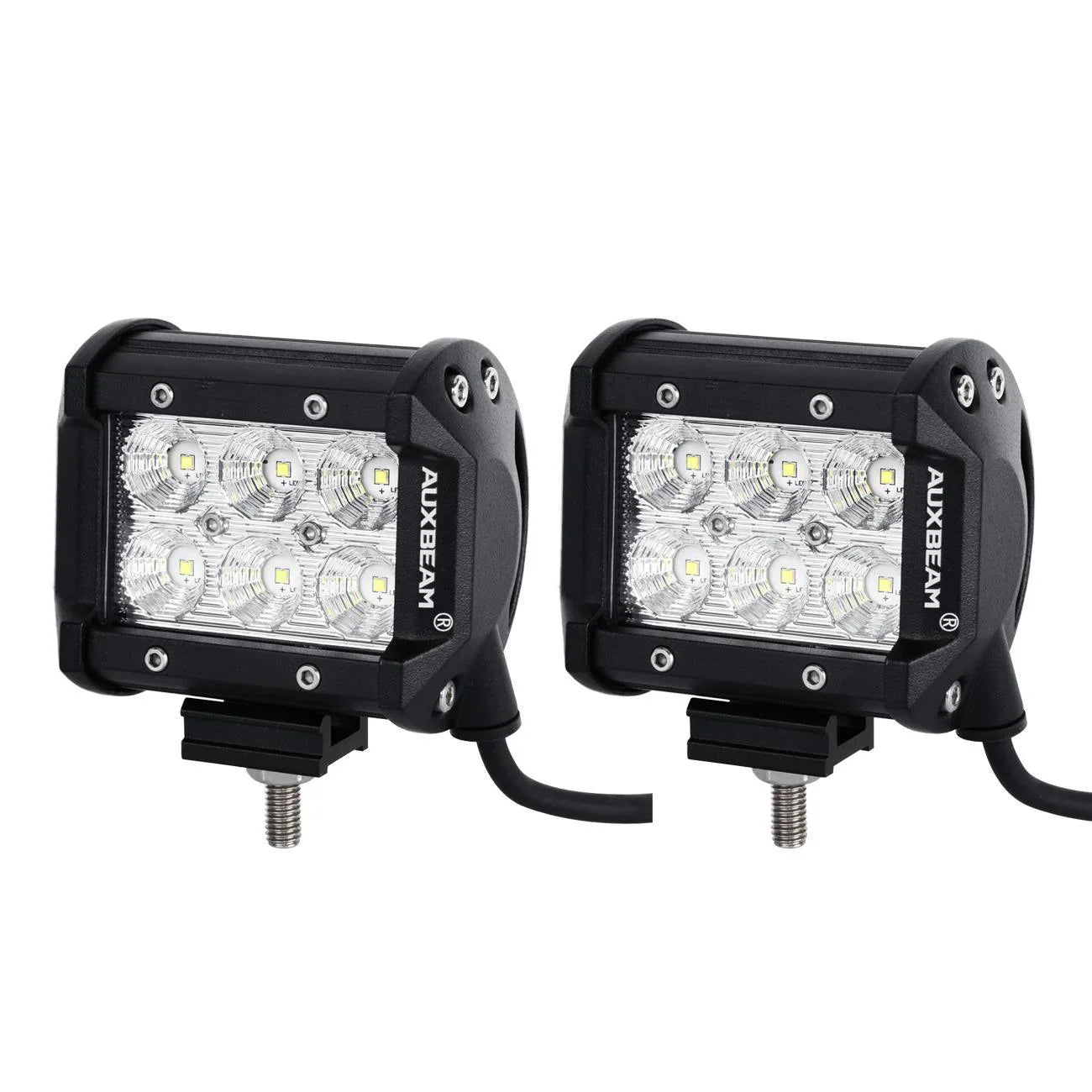 Auxbeam 4 Inch SM Series Dual Row LED Pod Light 6000K White