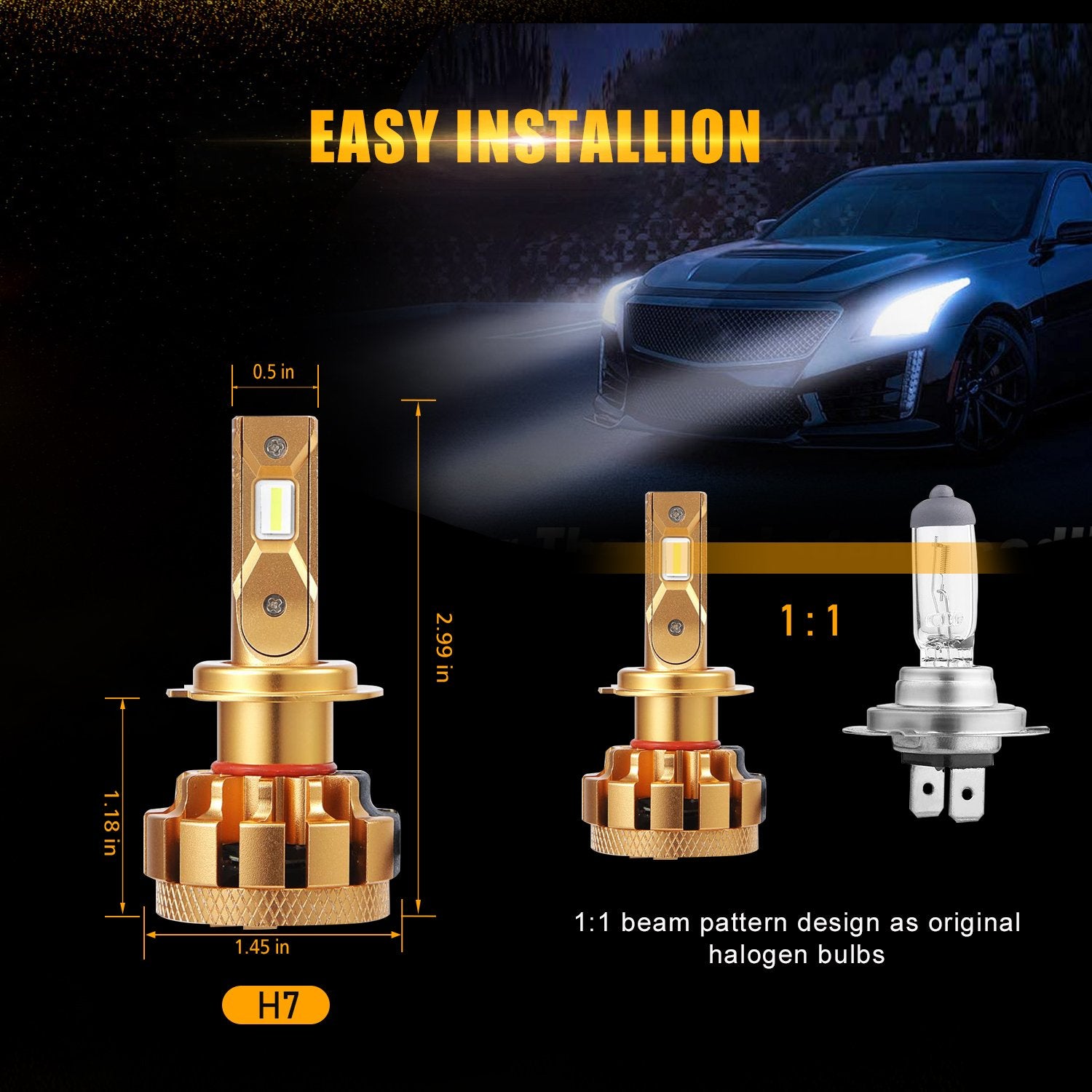 H7 Halogen headlight bulb for cars with H7 bulbs Genuine Mercedes
