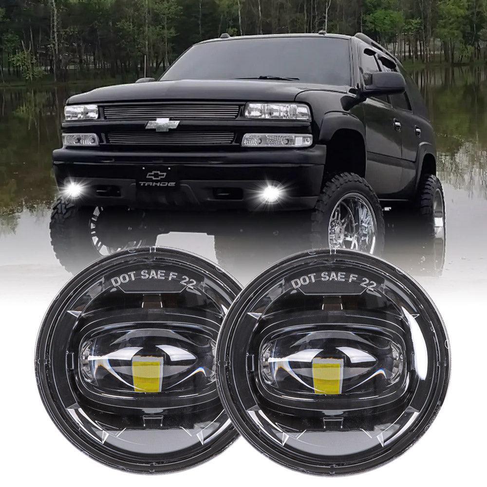 Clear Fog Light Kit With Bulbs For 2004-2006 Chevy Suburban/Tahoe - Pair, DOT Certified