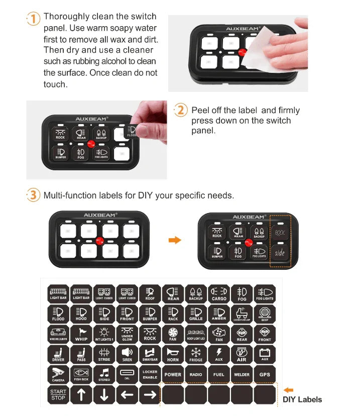 6 Gang Switch Panel | Off Road Light Controller