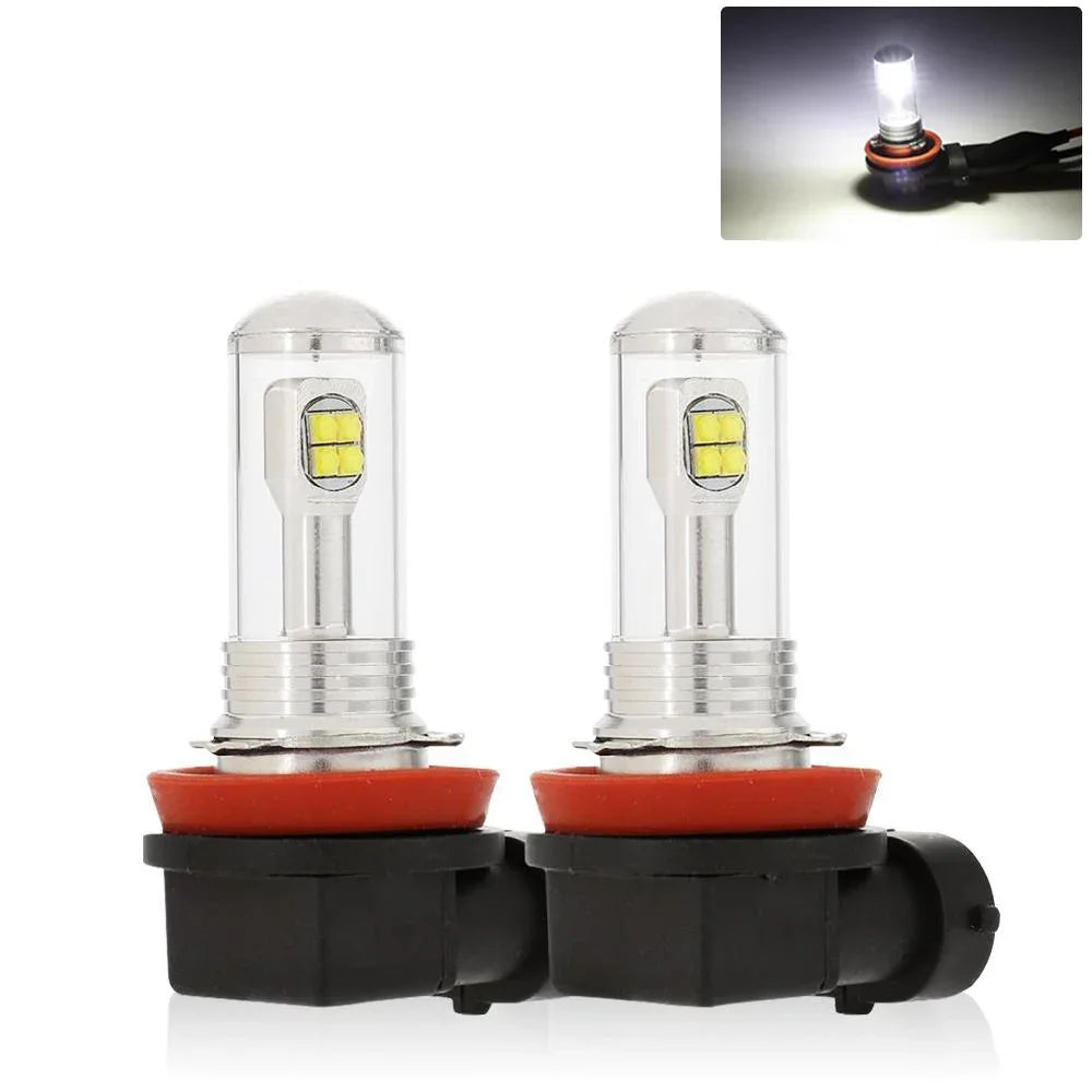 thumbnail image 2 of JDM ASTAR 3200lm H11/H16 LED Fog Light Bulbs – 6000K White, 2-Pack 2 of 6
