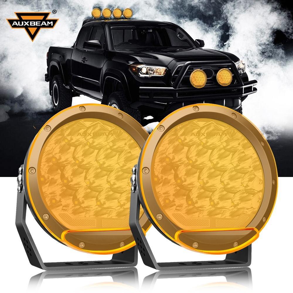 Auxbeam 7 inch Round Off Road Lights With Dual Control Switch 17000LM