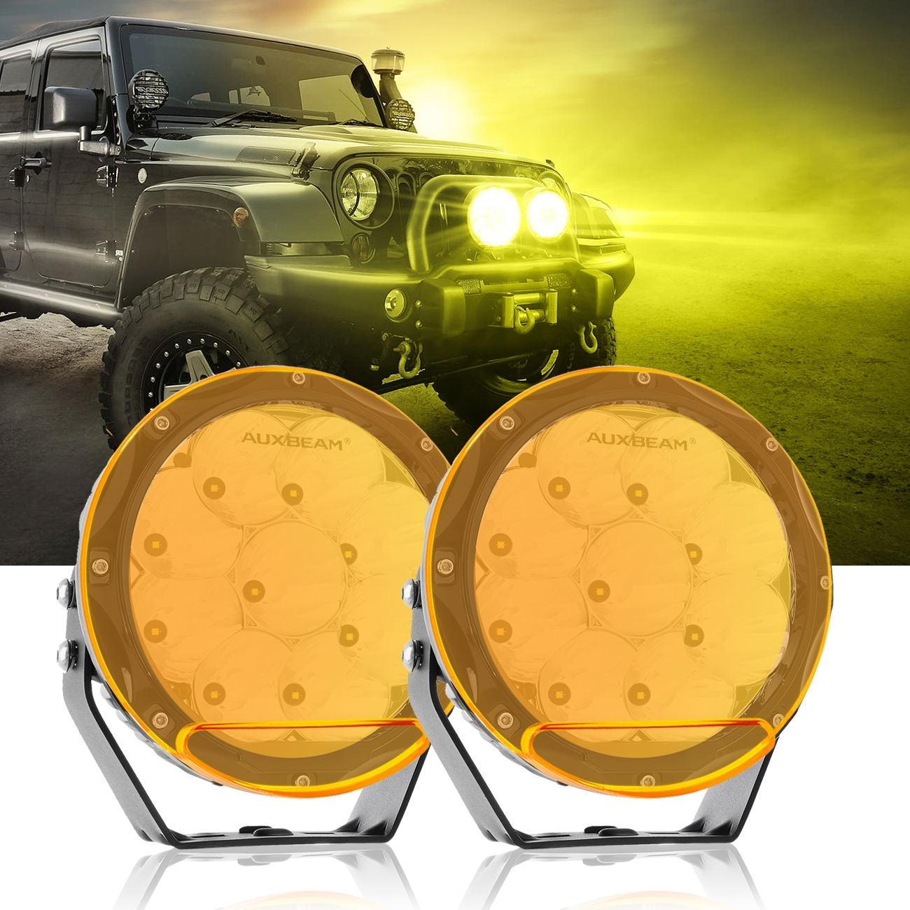 Auxbeam 7 Inch Round OffRoad Light, spot lights 4x4, 4wd