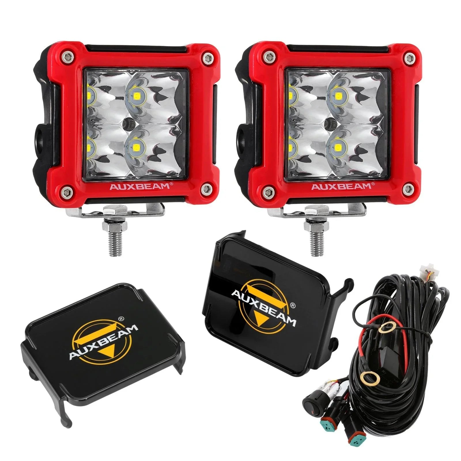 Auxbeam 2 Inch LED Pod Lights Amber Fog Light Off Ghana Auxbeam 2 Inch LED Pod Lights Amber Fog Light Off Ghana