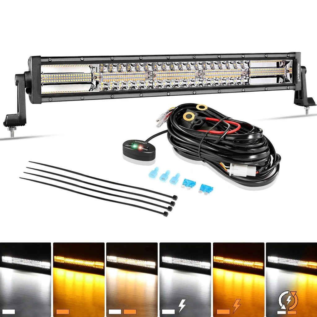 Amber Led Light bar for Truck ATV UTV | 22 Inch Off Road Light Bar