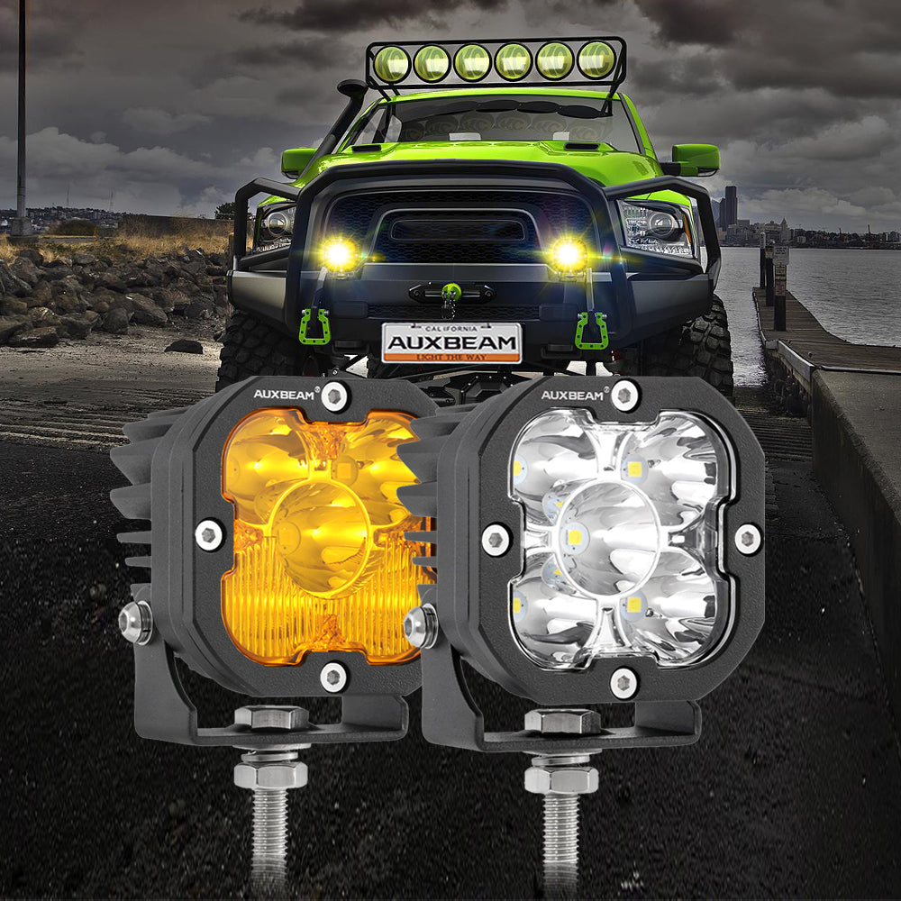 Budget Friendly & Powerful Auxiliary Lights for Your Adventure Bike.  Auxbeam 3 Pods. 