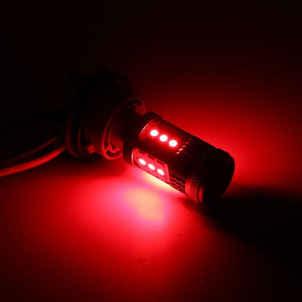 thumbnail image 2 of Xotic Tech Red 1157 LED Bulbs – 7528 2357 3496 Compatible – Tail Brake Turn Signal – 2 Pack 2 of 4