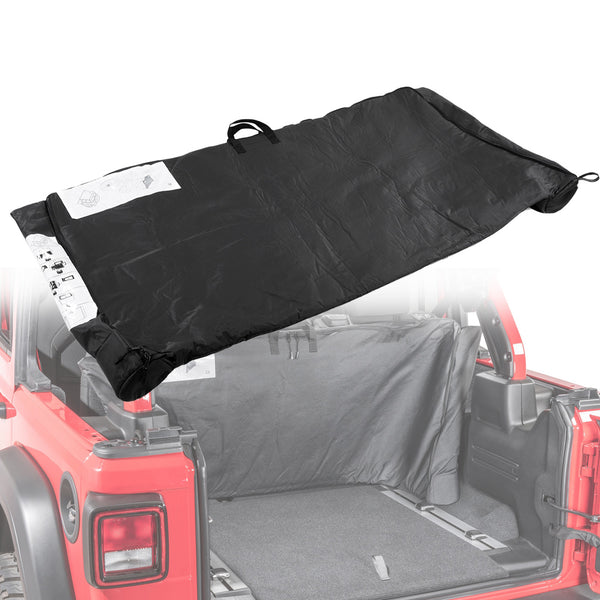 Black Soft Top Window Storage Bag for Jeep Wrangler JL 20182021