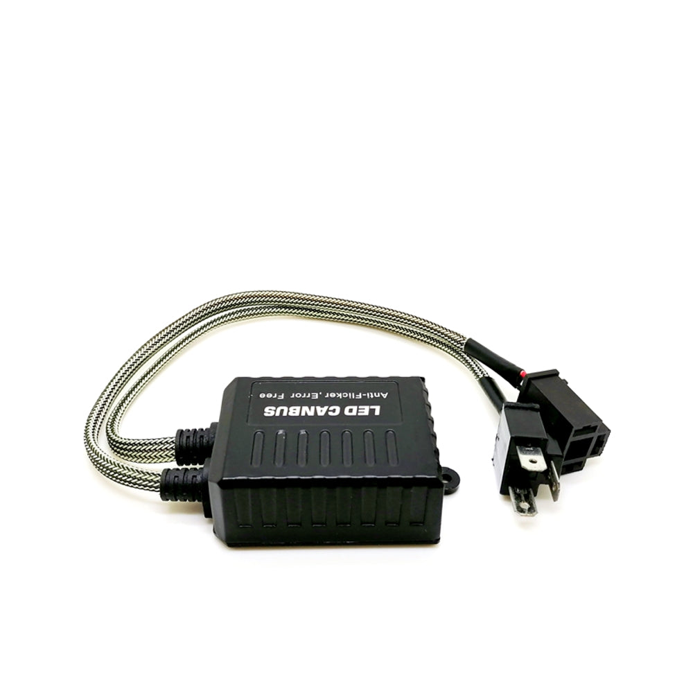KaTur Voiture LED Phare Canbus sans Erreur LED Décodeur H4 9003 HB2 Plug &  Play Ordinateur Avertissement Canceller & Anti Flicker (Pack de 2)
