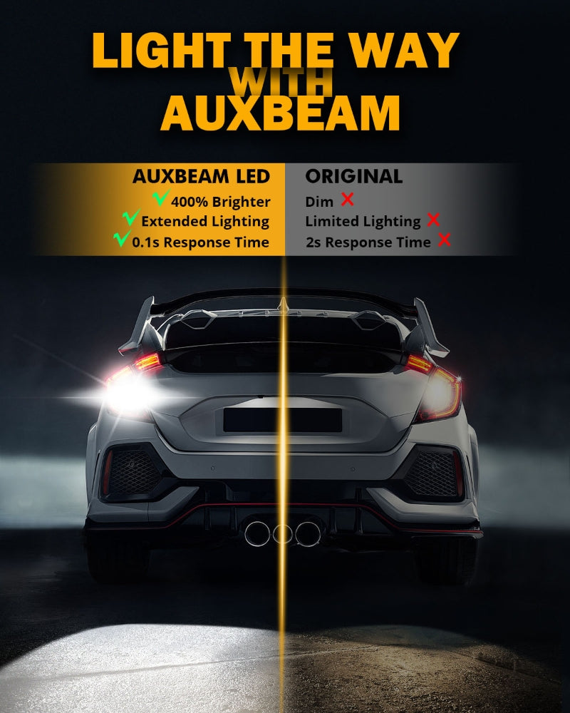  Auxbeam T15 Led Light Bulb 921 LED Bulb W16W 800LM HID White  for Backup Reverse Lights (Pack of 2) Upgrade : Automotive