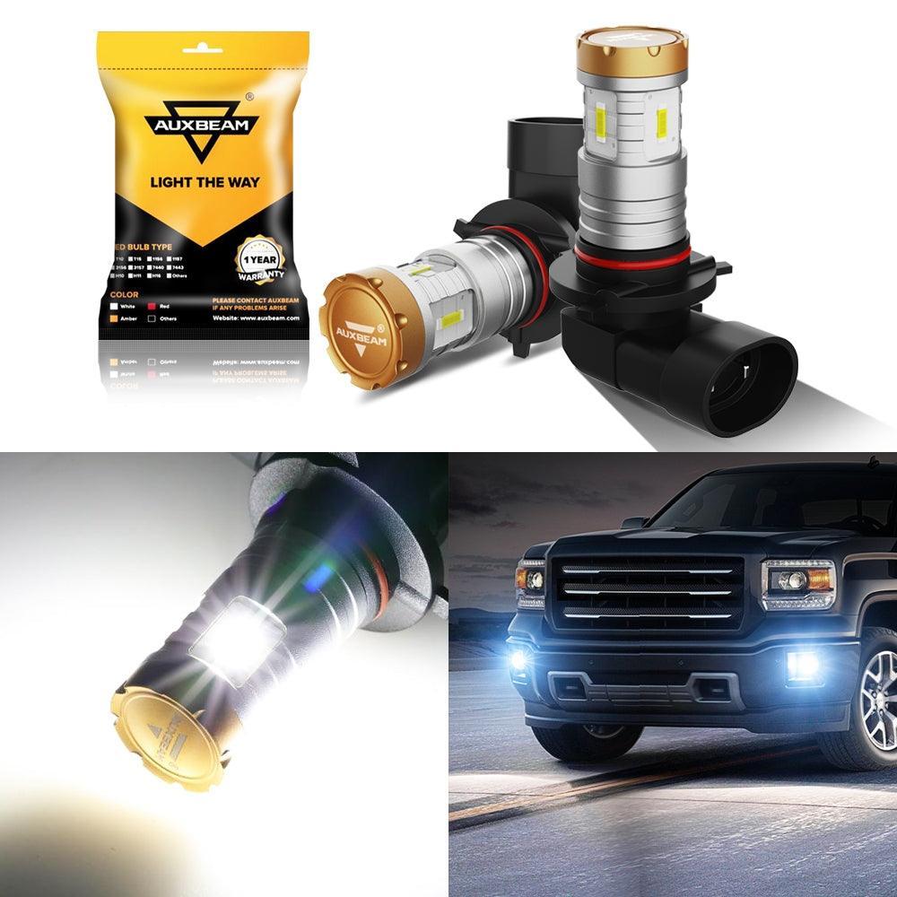 LED Fog Lights Bulbs/DRL White/Amber/Ice Blue 20W Crown-360°