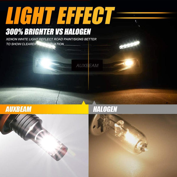 AUXBEAM Bombillas LED Para Luc Antiniebla H8 H9 H10 H11 5202