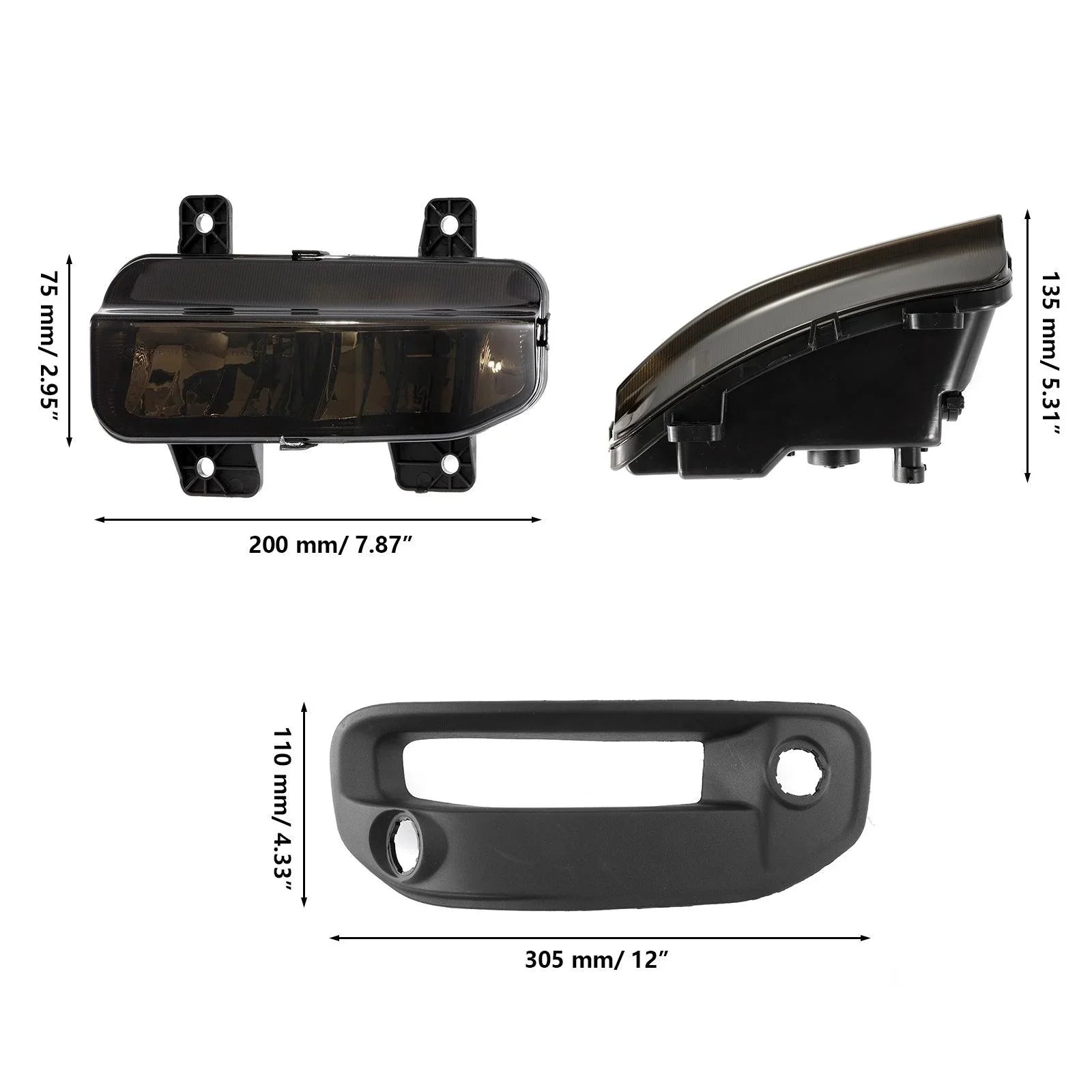 thumbnail image 2 of Front Bumper LED Fog Light Kit W/ Brackets – 2019-2022 Dodge Ram 1500, DOT/SAE 2 of 5