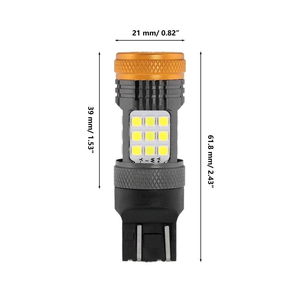4Pcs Car T20 7443 W21/5W LED Bulb Canbus Reverse Lights 3030 4014 23SMD Brake Tu - Foto 10