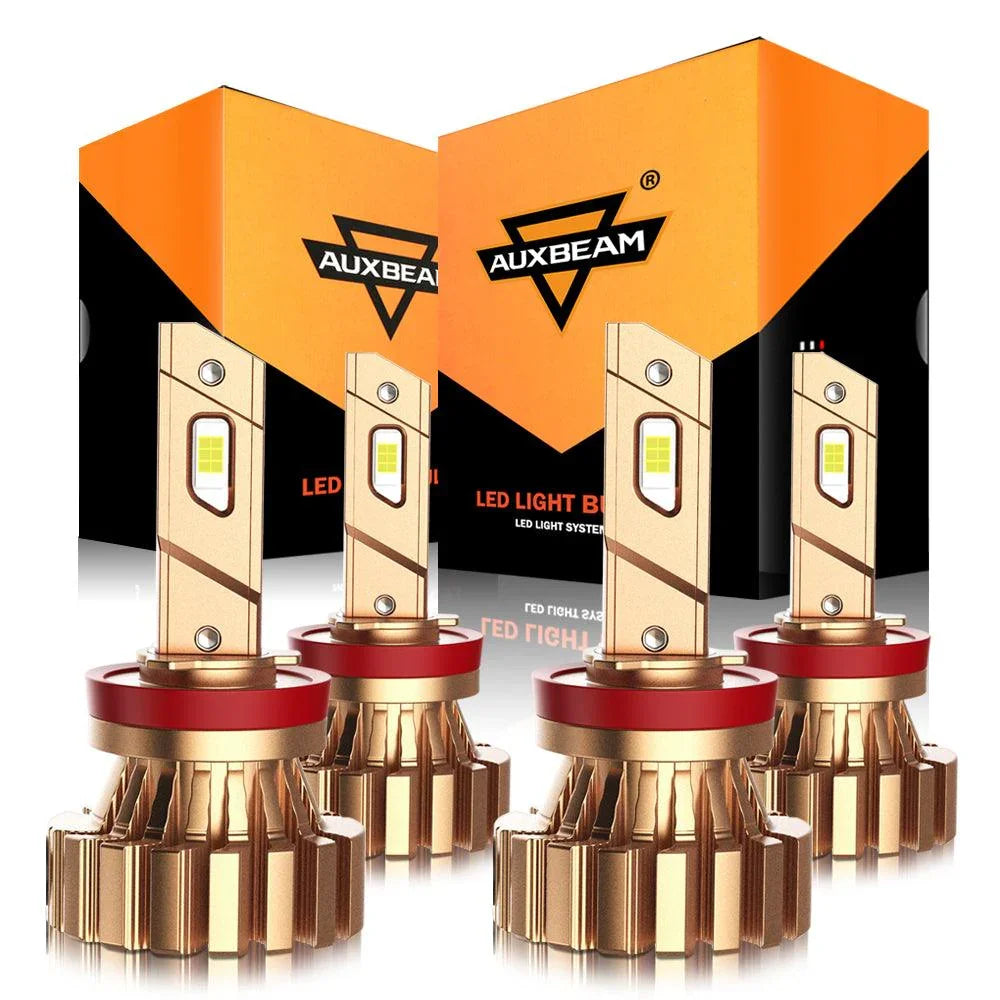 Auxbeam® H11 12000LM X60 Series Fanless LED Headlight Bulbs