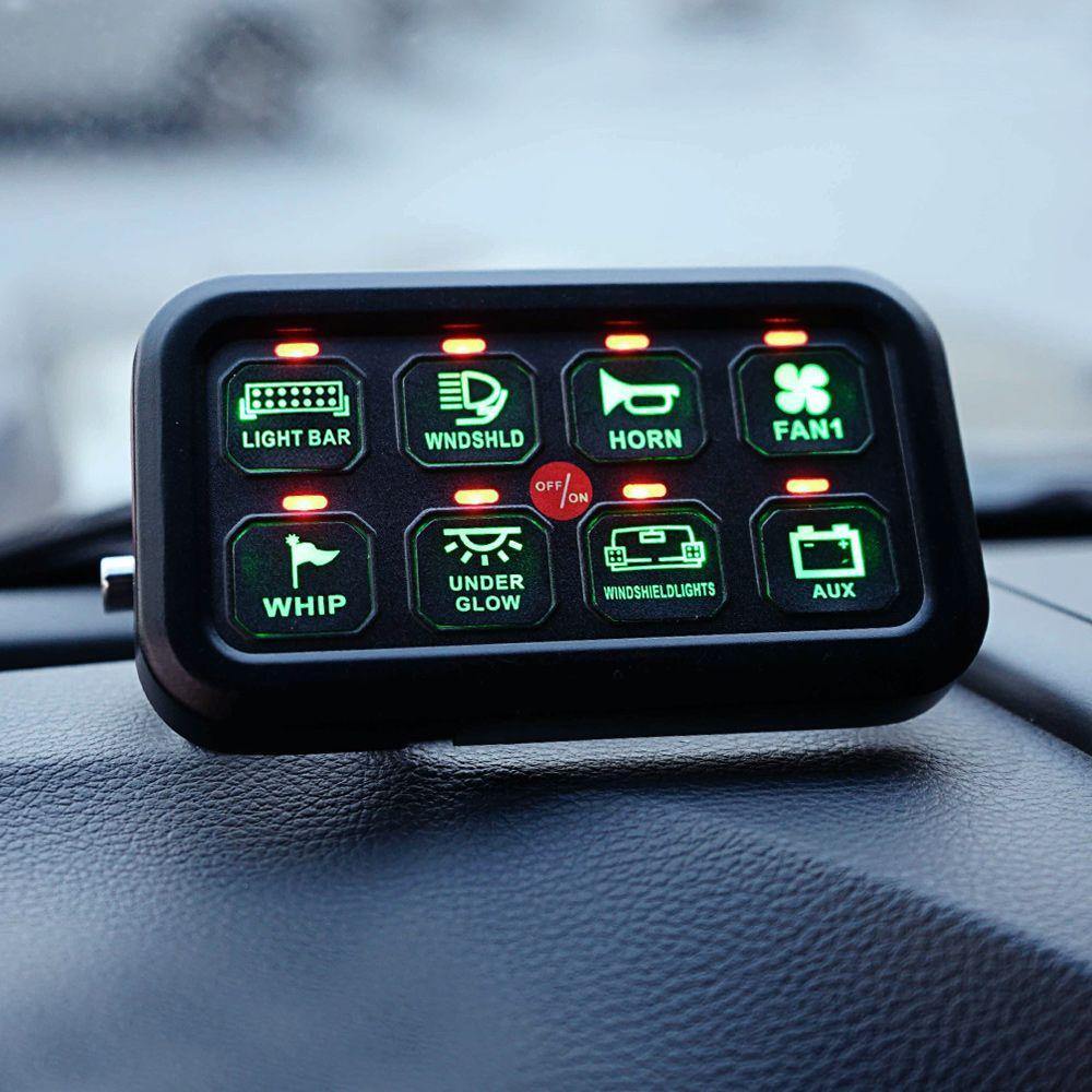 Automotive Marine Rocker Switch Panel with 3 Way Control LED
