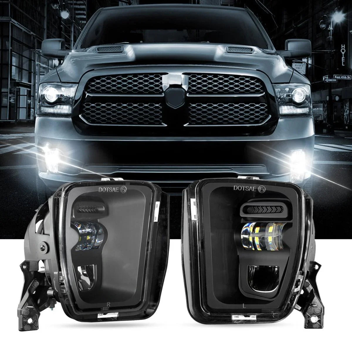 2014 ram 1500 led pod fog lights For Dodge 2013 2015 2016 2017 2018 Replacement, LED Fog Lamps For Ram 2013-2018 Watermelon Ice Vape vuse vape ingredients Buy resistant polycarbonate lens Flavour:5 x Mint Chocolate