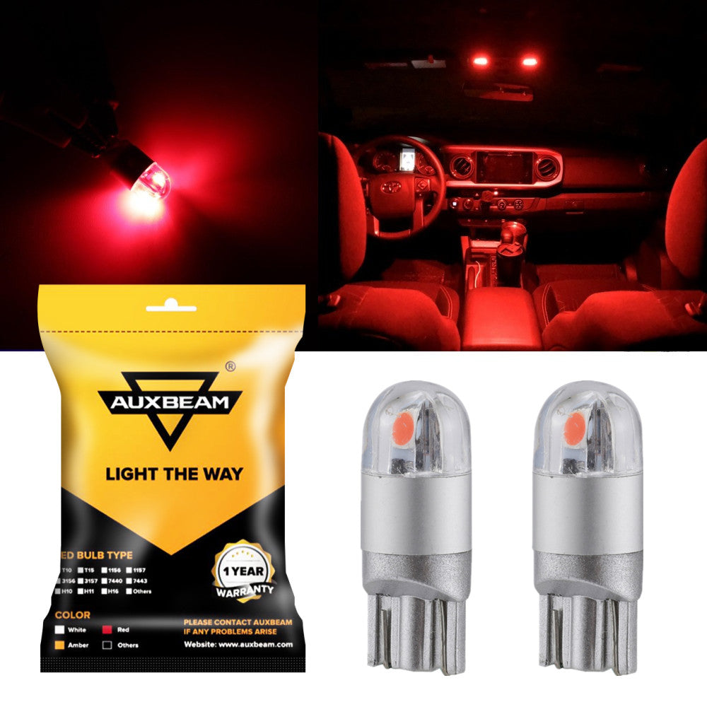SYLVANIA - 194 T10 W5W LED White Mini Bulb - Bright LED Bulb, Ideal for  Interior Lighting - Map, Dome, Cargo and License Plate (Contains 2 Bulbs)